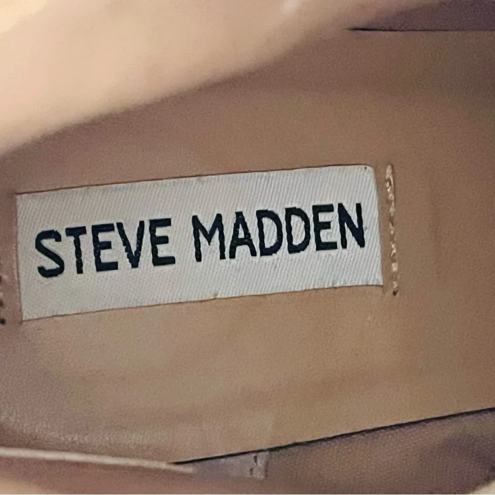 Steve Madden Suede Leather Platform Heeled Ankle Booties Size 9 - Picture 5 of 12